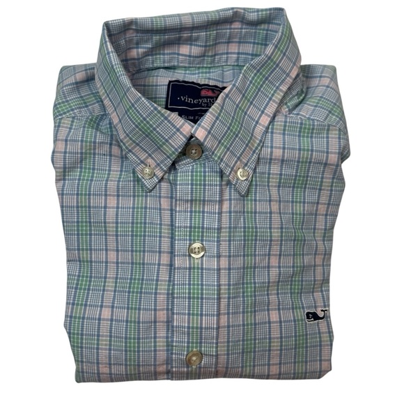 Vineyard Vines Men’s Slim Fit Whale Shirt – Long Sleeve Button Down – Size Small - Picture 8 of 9